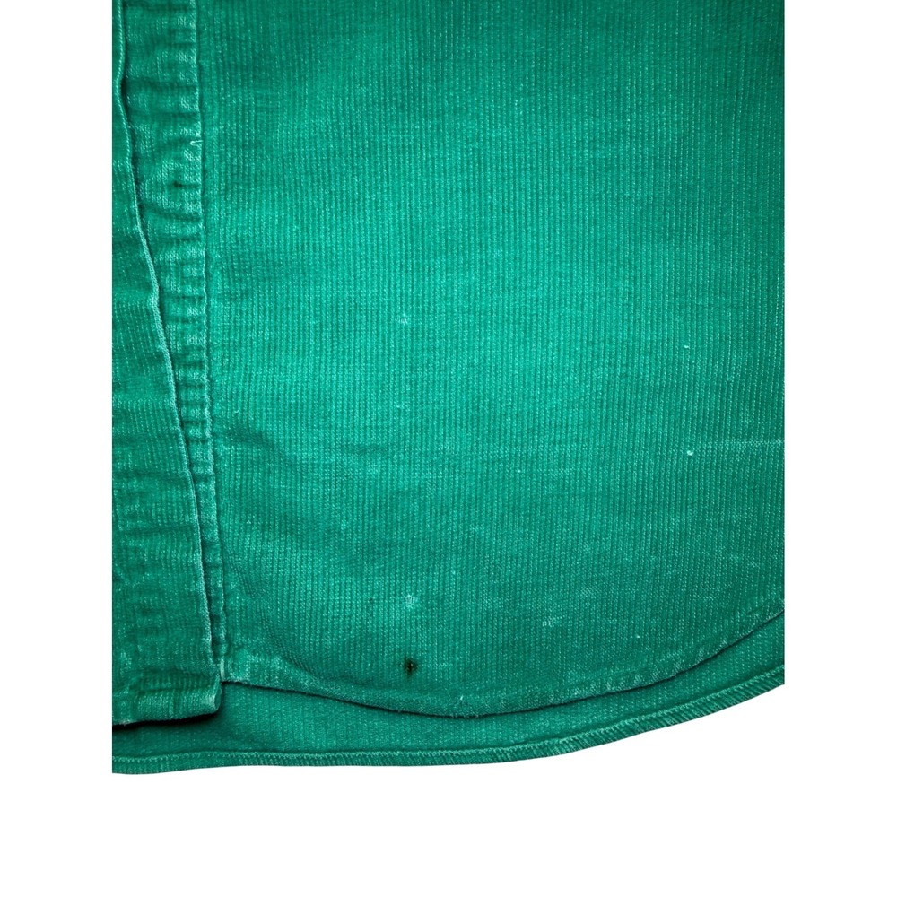 High Sierra Vintage Corduroy Shirt XL Green Teal Button Cotton Distressed Grunge - Picture 7 of 16